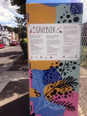 Two Give-boxes for working objects in good condition. You can give, take or exchange things.