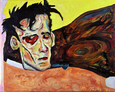 Figurative, expressive and colorful painting mostly showing portraits, the human body and figure.
