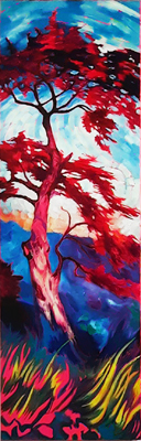 Figurative, expressive and colorful painting mostly showing portraits, the human body and figure.