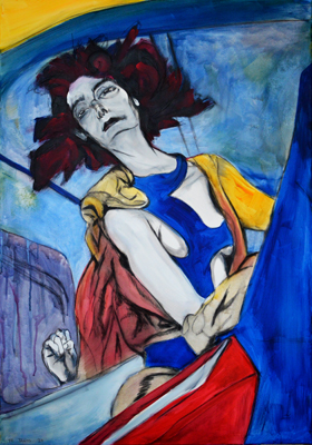 Figurative, expressive and colorful painting mostly showing portraits, the human body and figure.