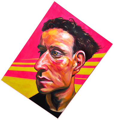 Figurative, expressive and colorful painting mostly showing portraits, the human body, condition and figure.