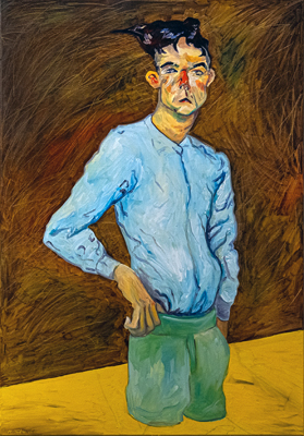 Figurative, expressive and colorful painting mostly showing portraits, the human body and figure.