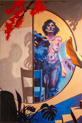 Figurative, expressive and colorful painting mostly showing portraits, the human body and figure.