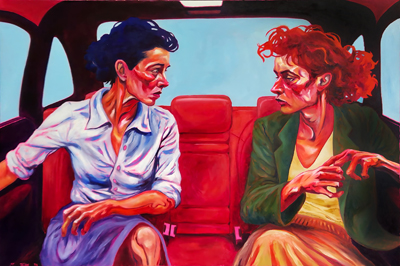 Figurative, expressive and colorful painting mostly showing portraits, the human body and figure.